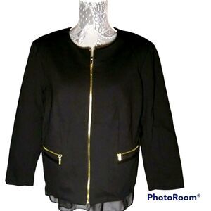 ROZ & Ali Black Jacket, Size XL